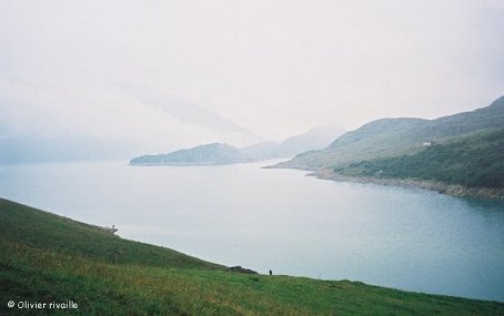 Lac du Mont Cenis sous l'averse...